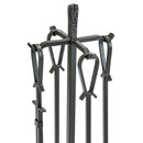 5-Piece Olde World Iron Fireplace Tools Set with Horseshoe Handles | UniFlame