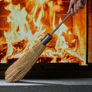 5-Piece Antique Copper Hammered Finish Fireplace Tools Set with Crook Handles | UniFlame