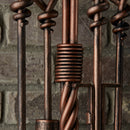 5-Piece Antique Rust Finish Wrought Iron Toolset with Twist Handles | UniFlame
