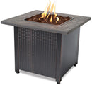 30-Inch Square Propane Gas Fire Pit Table with Mosaic Resin Tile Mantel | Endless Summer