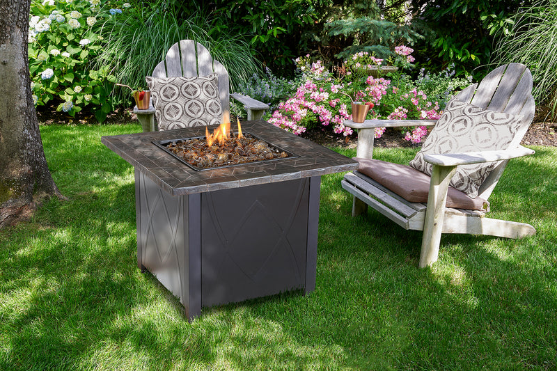 Endless Summer 30 In. Outdoor Propane Gas Rock Top Fire Pit