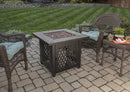 Endless Summer 30 in. LP Gas Outdoor Fire Pit with Slate Tile Mantel