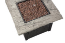 30-Inch Square Propane Gas Fire Pit Table with Brown Fire Rock | Endless Summer
