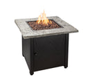 30-Inch Square Propane Gas Fire Pit Table with Brown Fire Rock | Endless Summer