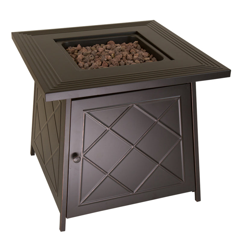 Endless Summer 28 in. "The Marcroft" Square LP Gas Outdoor Fire Pit