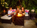Endless Summer 28 in. "The Marcroft" Square LP Gas Outdoor Fire Pit