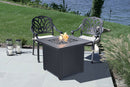 30-Inch Square Propane Gas Fire Pit Table with Fire Glass Rocks | Endless Summer
