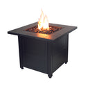 30-Inch Square Propane Gas Fire Pit Table with Stamped Tile Design | Endless Summer