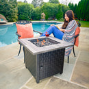 30-Inch Square Propane Gas Fire Pit Table "The Lancaster" | Endless Summer