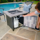 30-Inch Square Propane Gas Fire Pit Table "The Lancaster" | Endless Summer