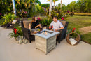 30-Inch Square Propane Gas Fire Pit Table "The Chesapeake" | Endless Summer