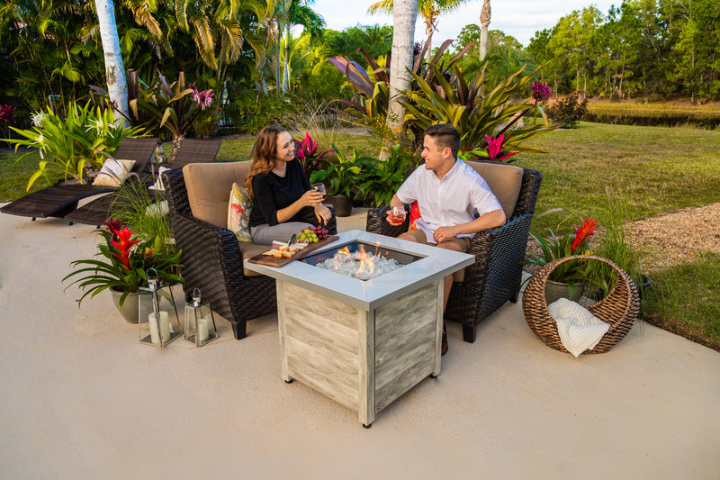 Gas Fire Pit 30 in. - "The Chesapeake" Propane Gas Outdoor Fire Pit Table - Endless Summer
