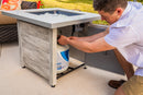 30-Inch Square Propane Gas Fire Pit Table "The Chesapeake" | Endless Summer