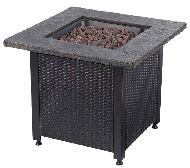 Endless Summer 30 In.  Outdoor Propane Gas Lava Rock Top Fire Pit