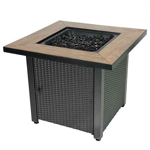 Endless Summer 30 in. "The Samuel" Square LP Gas Outdoor Fire Pit