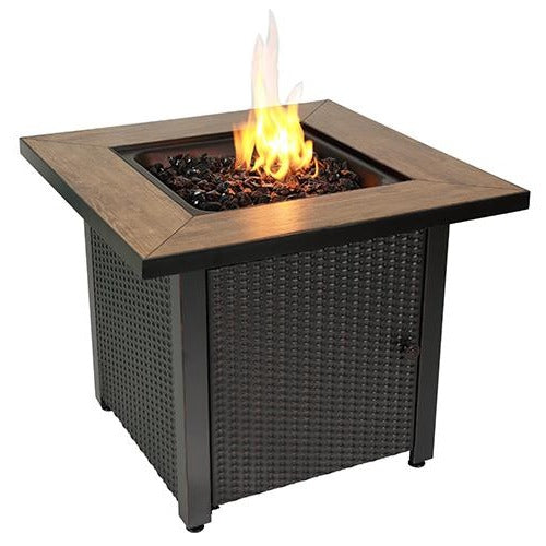 Endless Summer 30 in. "The Samuel" Square LP Gas Outdoor Fire Pit