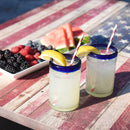 Propane Gas Fire Pit Table 40-Inch "The Americana" Rectangular American Flag Mantel | Endless Summer