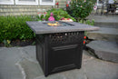 DualHeat Propane Gas Fire Pit Table "The Dakota" 38-Inch Square | Endless Summer