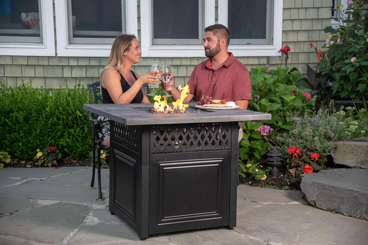 DualHeat Propane Gas Fire Pit Table 