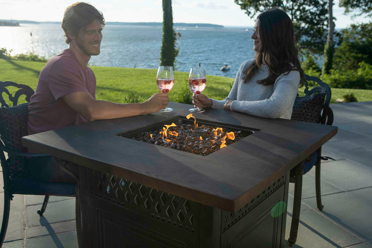 DualHeat Propane Gas Fire Pit Table, 