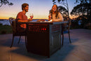 DualHeat Propane Gas Fire Pit Table, "The Donovan" 38-Inch Square | Endless Summer