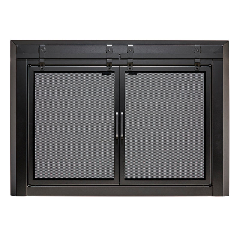 UniFlame "Gregory" Cabinet-style Fireplace Doors with Smoke Tempered Glass
