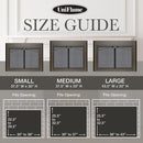 UniFlame "Gerri" Cabinet-style Fireplace Doors with Smoke Tempered Glass