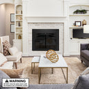 UniFlame "Gerri" Cabinet-style Fireplace Doors with Smoke Tempered Glass