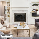 UniFlame "Gerri" Cabinet-style Fireplace Doors with Smoke Tempered Glass