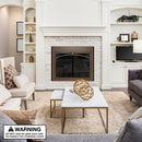 UniFlame "Gerri" Cabinet-style Fireplace Doors with Smoke Tempered Glass