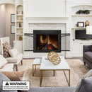 UniFlame "Gerri" Cabinet-style Fireplace Doors with Smoke Tempered Glass