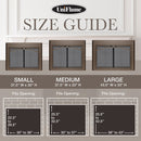 UniFlame "Gerri" Cabinet-style Fireplace Doors with Smoke Tempered Glass