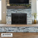 UniFlame "Gregory" Cabinet-style Fireplace Doors with Smoke Tempered Glass