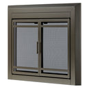 UniFlame "Kendall" Cabinet-style Fireplace Doors with Smoke Tempered Glass