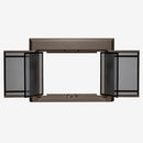 UniFlame "Kendall" Cabinet-style Fireplace Doors with Smoke Tempered Glass