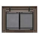 UniFlame "Kendall" Cabinet-style Fireplace Doors with Smoke Tempered Glass