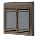 UniFlame "Kendall" Cabinet-style Fireplace Doors with Smoke Tempered Glass