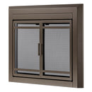 UniFlame "Kendall" Cabinet-style Fireplace Doors with Smoke Tempered Glass