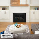 UniFlame "Kendall" Cabinet-style Fireplace Doors with Smoke Tempered Glass