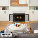 UniFlame "Kendall" Cabinet-style Fireplace Doors with Smoke Tempered Glass