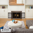 UniFlame "Kendall" Cabinet-style Fireplace Doors with Smoke Tempered Glass