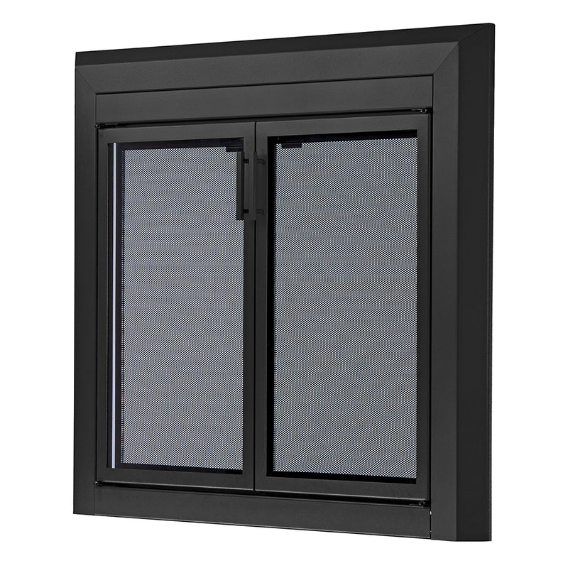 UniFlame "Logan" Cabinet style Fireplace Doors with Smoke Tempered Glass