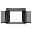 UniFlame "Logan" Cabinet style Fireplace Doors with Smoke Tempered Glass