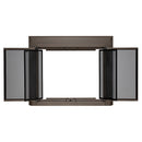 UniFlame "Logan" Cabinet style Fireplace Doors with Smoke Tempered Glass