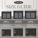 UniFlame "Logan" Cabinet style Fireplace Doors with Smoke Tempered Glass