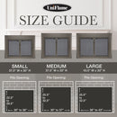 UniFlame "Logan" Cabinet style Fireplace Doors with Smoke Tempered Glass