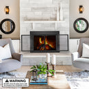 UniFlame "Logan" Cabinet style Fireplace Doors with Smoke Tempered Glass