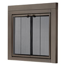 UniFlame "Roman" Bi-fold style Fireplace Doors with Smoke Tempered Glass