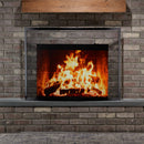 Single Panel Curved Black Wrought Iron Screen | UniFlame