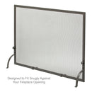 Single Panel Olde World Iron Finish Screen | UniFlame